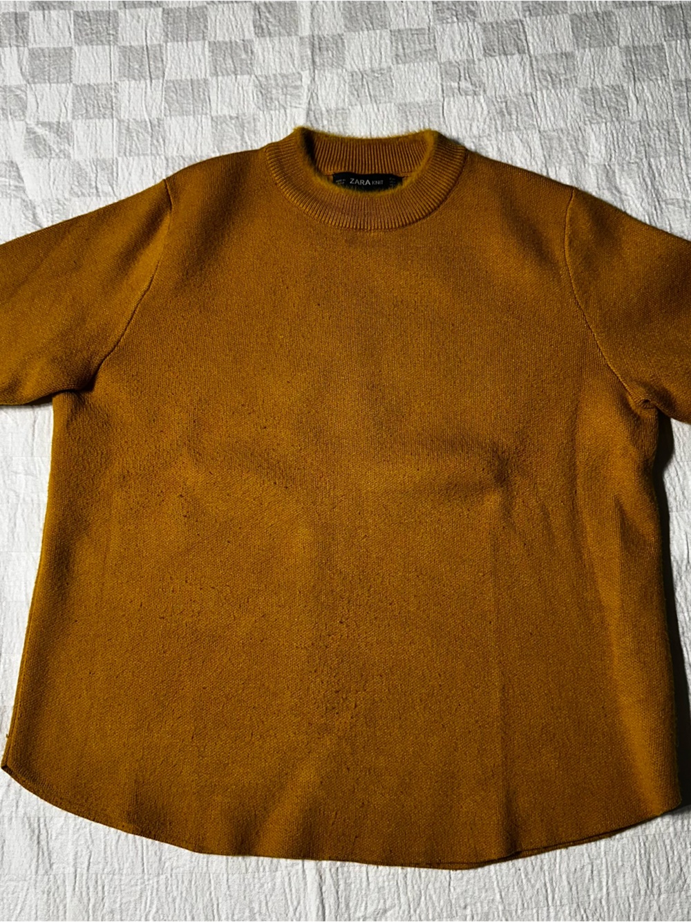 Zara women’s  Mustard Crewneck Sweater
